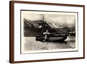 Lac D’Annecy, Bateau Ville D'Annecy, Dampfer-null-Framed Giclee Print