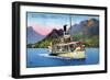 Lac D'Annecy, Dampfer France, Le Vapeur-null-Framed Giclee Print