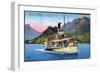 Lac D'Annecy, Dampfer France, Le Vapeur-null-Framed Giclee Print