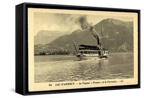 Lac D’Annecy, Dampfer France, Vapeur, Parmelan-null-Framed Stretched Canvas