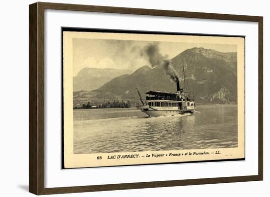 Lac D’Annecy, Dampfer France, Vapeur, Parmelan-null-Framed Giclee Print