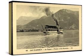 Lac D’Annecy, Dampfer France, Vapeur, Parmelan-null-Stretched Canvas