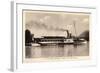 Lac D'Annecy Haute Savoie, Bateau France Quittant-null-Framed Giclee Print