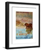 Lac D'Annecy III-null-Framed Giclee Print