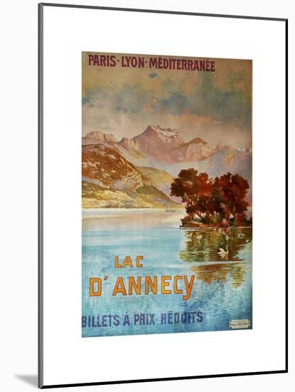 Lac D'Annecy III-null-Mounted Giclee Print