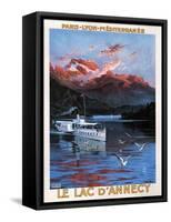 Lac D'Annecy-Frédéric Hugo d'Alesi-Framed Stretched Canvas