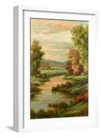 Lac d'Avignon-Pierre-Framed Art Print