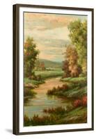 Lac d'Avignon-Pierre-Framed Art Print