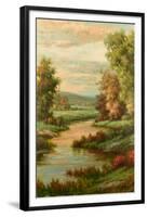 Lac d'Avignon-Pierre-Framed Art Print