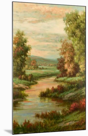 Lac d'Avignon-Pierre-Mounted Art Print