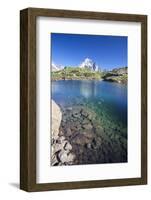 Lac Des Cheserys, Aiguille Verte, Haute Savoie, French Alps, France-Roberto Moiola-Framed Photographic Print