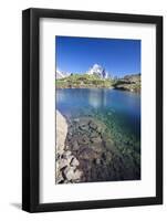 Lac Des Cheserys, Aiguille Verte, Haute Savoie, French Alps, France-Roberto Moiola-Framed Photographic Print