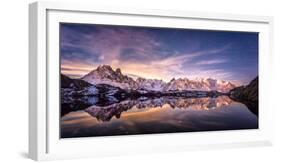 Lac des Cheserys panoramic-Philippe Manguin-Framed Photographic Print