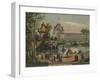 Lac Du Pavillon, Champ De Mars, Paris-null-Framed Giclee Print
