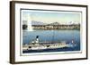 Lac Léman, Genf, Dampfer Savoie, Fontäne, Jet D'Eau-null-Framed Giclee Print