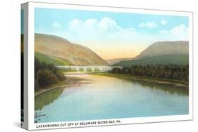 Lacakawanna Cutoff, Delaware Water Gap-null-Stretched Canvas