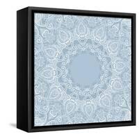 Lace Background: Mandala-Katyau-Framed Stretched Canvas