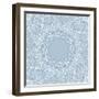 Lace Background: Mandala-Katyau-Framed Art Print