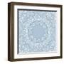 Lace Background: Mandala-Katyau-Framed Art Print