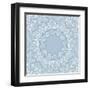 Lace Background: Mandala-Katyau-Framed Art Print