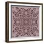 Lace Background: Mandala-Katyau-Framed Art Print