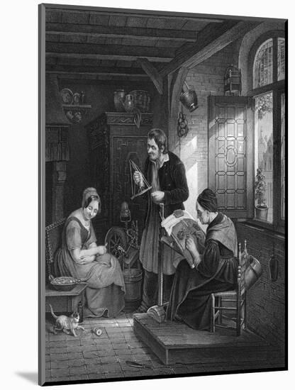 Lace Making, Flanders-null-Mounted Art Print