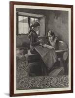 Lace-Making in an Irish Cottage-Marianne Stokes-Framed Giclee Print