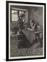 Lace-Making in an Irish Cottage-Marianne Stokes-Framed Giclee Print