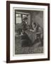 Lace-Making in an Irish Cottage-Marianne Stokes-Framed Giclee Print