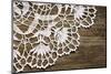 Lace on Wood-Ortis-Mounted Photographic Print