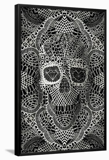 Lace Skull-null-Framed Poster