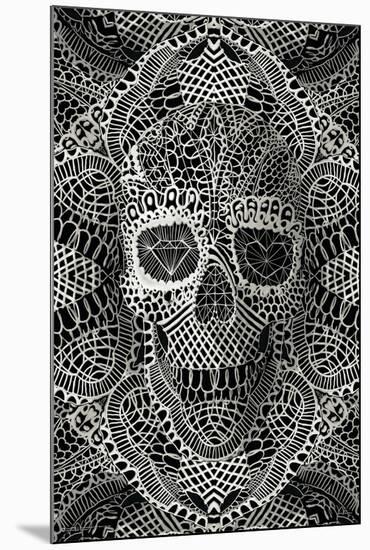 Lace Skull-null-Mounted Poster