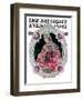 "Lace Valentine," Saturday Evening Post Cover, February 15, 1930-Elbert Mcgran Jackson-Framed Giclee Print