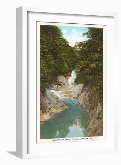 Lace Waterfalls, Natural Bridge, Virginia-null-Framed Art Print