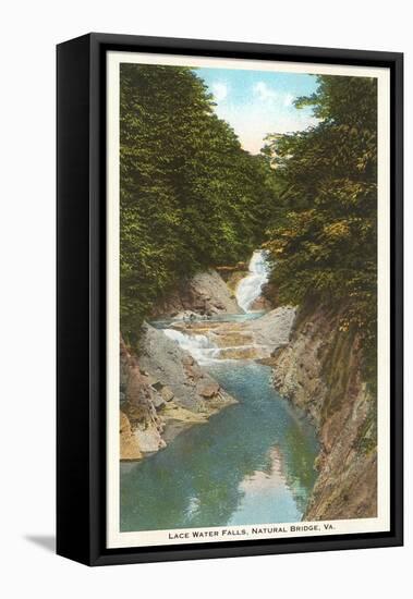 Lace Waterfalls, Natural Bridge, Virginia-null-Framed Stretched Canvas