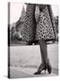 Laced Bootees of Leopard, to Match Coat, Designed by Dior-Paul Schutzer-Stretched Canvas