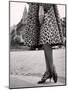 Laced Bootees of Leopard, to Match Coat, Designed by Dior-Paul Schutzer-Mounted Premium Photographic Print