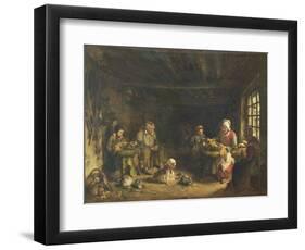 Lacemakers at Asnieres-Sur-Oise-Paul Soyer-Framed Giclee Print