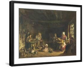 Lacemakers at Asnieres-Sur-Oise-Paul Soyer-Framed Giclee Print