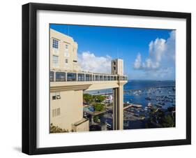 Lacerda Elevator, Salvador, State of Bahia, Brazil, South America-Karol Kozlowski-Framed Photographic Print