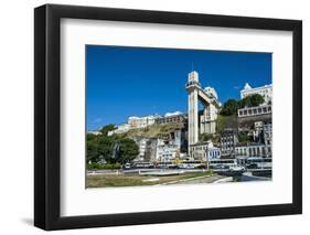 Lacerda Lift in the Pelourinho, Salvador Da Bahia, Bahia, Brazil, South America-Michael Runkel-Framed Photographic Print