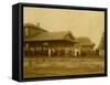 Lacey Depot, Waiting for Taft (1909)-null-Framed Stretched Canvas