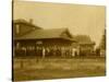 Lacey Depot, Waiting for Taft (1909)-null-Stretched Canvas