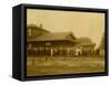 Lacey Depot, Waiting for Taft (1909)-null-Framed Stretched Canvas