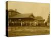 Lacey Depot, Waiting for Taft (1909)-null-Stretched Canvas