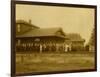 Lacey Depot, Waiting for Taft (1909)-null-Framed Giclee Print