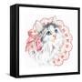 Lacey Kitten-Karen Middleton-Framed Stretched Canvas