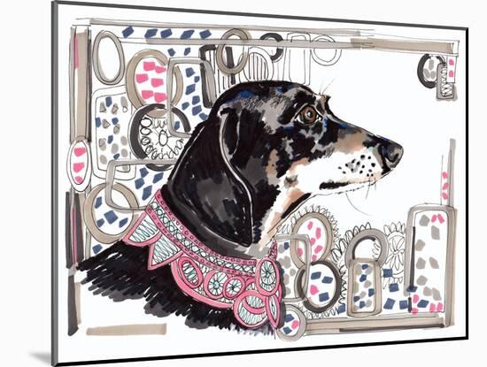 Lacey the Dachshund, 2013-Jo Chambers-Mounted Giclee Print