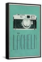Lacheln (German - Smile)-null-Framed Stretched Canvas