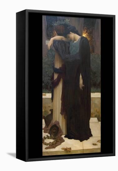 Lachrymae (Mary Lloyd)-Frederick Leighton-Framed Stretched Canvas